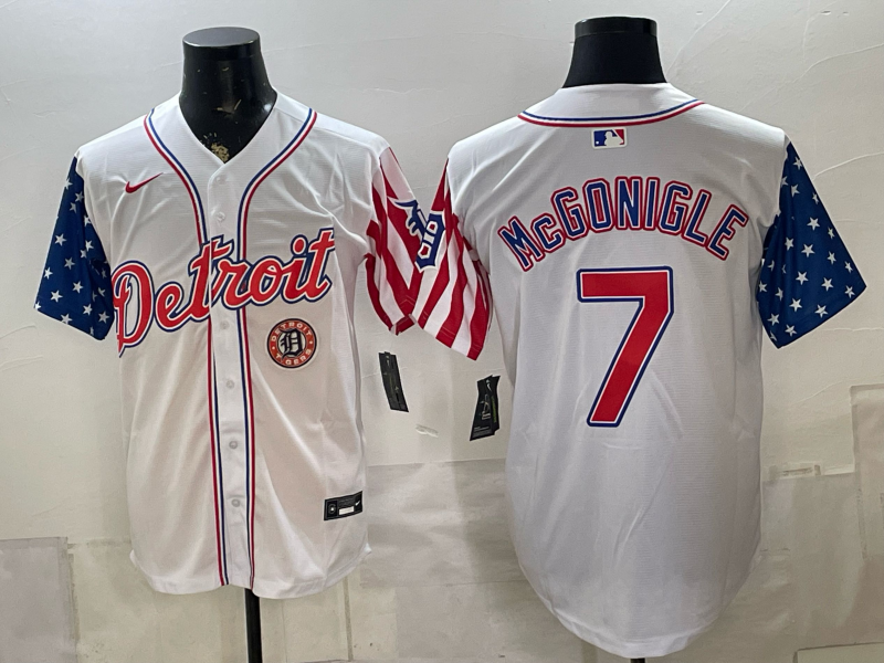 Men Detroit Tigers #7 Mcgonigle white Nike 2026 MLB Jersey 0722048->detroit tigers->MLB Jersey
